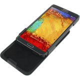 180 Degree Rotation Plastic Case + Plastic Back Cover with Belt Clip Stand for Galaxy Note III / N9000 (Black)