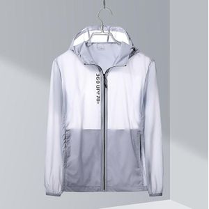 Ladys Outdoor UV Proof Breathable Lightweight UPF 70+ Couples Sun Proof Clothes (Color:Light Grey Size:M)