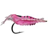 10 PCS 4cm Fishing Soft Artificial Shrimp Bait Lures Popper Poper Baits with Hook (Pink)