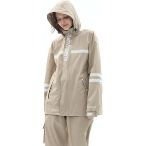 Raninfreem Outdoor Mode Dubbele Riding Reflection Raincoat Rain Pants Suit XL