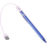 Universal Rechargeable Capacitive Touch Screen Stylus Pen with 2.3mm Superfine Metal Nib  For iPhone  iPad  Samsung  and Other Capacitive Touch Screen Smartphones or Tablet PC(Blue)