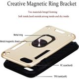 For iPhone SE 2020 / 8 / 7 2 in 1 Armour Series PC + TPU Protective Case with Ring Holder(Gold)