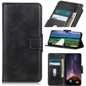 For Samsung Galaxy A22 5G(EU Version) Mirren Crazy Horse Texture Horizontal Flip Leather Case with Holder & Card Slots & Wallet(Black)