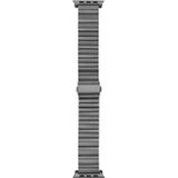 Voor Apple Watch Series 8&7 41mm / SE 2&6&SE&5&4 40mm / 3&2&1 38mm platte gesp titanium legering horlogeband