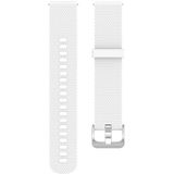 22mm Texture Silicone Wrist Strap Watch Band for Fossil Gen 5 Carlyle  Gen 5 Julianna  Gen 5 Garrett  Gen 5 Carlyle HR (White)