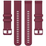 20mm Silicone Strap For Huami Amazfit GTS / Samsung Galaxy Watch Active 2 / Gear Sport(Wine red)