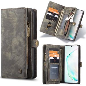 For Galaxy S20 CaseMe Detachable Multifunctional Horizontal Flip Leather Case  with Card Slot & Holder & Zipper Wallet & Photo Frame(Black)