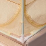 Household Free Installation Thickened Encryption Dustproof Mosquito Net  Size:150x200 cm  Style:Bed Back(Beige)