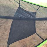 Luchtfoto Multiplayer Triangle Hangmat Vouwen Mesh Hangmat Tent  Grootte: 400x400x400cm Zwart