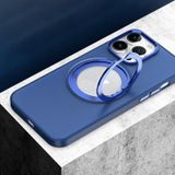 Voor iPhone 13 Pro MagSafe 360 draaibare ringhouder PC-telefoonhoes (Sierra Blue)