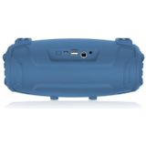 NewRixing NR3026M TWS Outdoor Portable K-song Wireless Bluetooth Speaker High-power Aduio Amplifer with Shoulder Strap & Microphone  Support TF Card / FM(Blue)