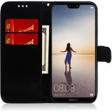 For Huawei P20 Lite / Nova 3e Solid Color Colorful Magnetic Buckle Horizontal Flip PU Leather Case with Holder & Card Slots & Wallet & Lanyard(Silver)