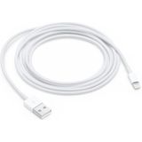 Silver Plating USB Sync Data / Charging Cable for iPhone 6 & 6 Plus  iPhone 5 & 5S & 5C  iPad Air  Length: 2m(White)