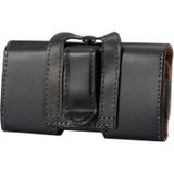 Crazy Horse Texture Vertical Flip Leather Case / Waist Bag with Back Splint for iPhone 4G