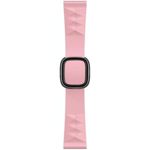 Modern Style Silicone Replacement Strap Watchband For Apple Watch Series 6 & SE & 5 & 4 44mm / 3 & 2 & 1 42mm Style:Black Buckle(Light Pink)