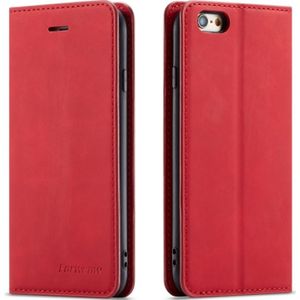 For iPhone 6s Plus / 6 Plus Forwenw Dream Series Oil Edge Strong Magnetism Horizontal Flip Leather Case with Holder & Card Slots & Wallet & Photo Frame(Red)