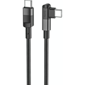 HOCO U108 100W USB-C / TYPE-C MET USB-C / TYPE-C PD-oplaadgegevenskabel  kabellengte: 2m