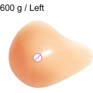 AS9 Spiral Shape Postoperative Rehabilitation Fake Breasts Silicone Breast Pad Nipple Cover 600g/Left