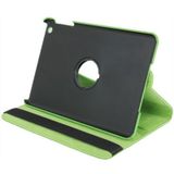 360 graden draaiend lederen hoesje met houder voor iPad mini 1 / 2 / 3 (groen)