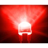 1000 PCS 8mm Red Light Water Clear LED Lamp