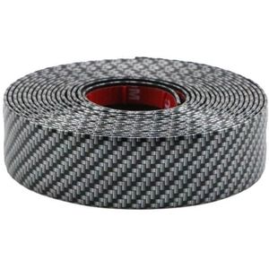 6 m auto bumper anti-botsing strip  kleur: koolstofvezel zwart 3cm