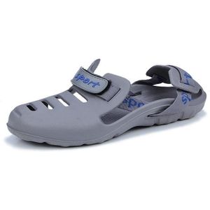 Mannen beach sandalen zomer sport casual schoenen slippers  maat: 43 (grijs)