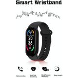 M6 Sports Smart Armband  Ondersteuning Hartslag Monitoring & Bloeddruk Monitoring & Slaap Monitoring & Sedentary Herinnering  Type: Lineair Opladen