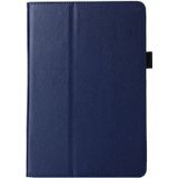 Litchi Texture Horizontal Flip PU Leather Protective Case with Holder for iPad mini 4(Dark Blue)