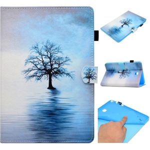 For Galaxy Tab A 8.0 (2015) T350 Painted Horizontal Flat Leather Case with Sleep Function & Card Slot & Buckle Anti-skid Strip & Bracket & Wallet(Tree in Water)