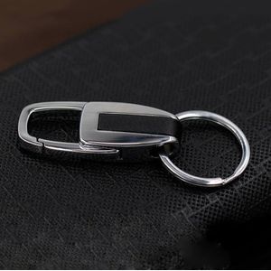 Single Ring Metal Leather Key Chain Metal Car Key Ring Multi-functional Tool Key Holder Key Chains Rings Holder For Car Key Rings