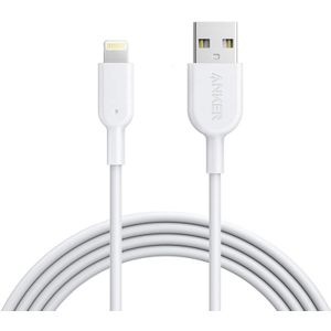 ANKER PowerLine II USB to 8 Pin MFI Certificated Charging Data Cable for iPhone 8 / 7  Length: 0.9m(White)