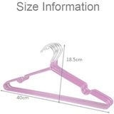 10 PCS Household Stainless Steel PVC Coating Anti-skid Traceless Clothes Drying Rack (Pink)