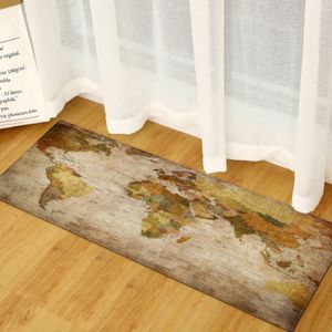 World Map Carpets Rug Bedroom Kids Baby Play Crawling Mat Memory Foam Area Rugs Carpet  Size:40x120cm(Color Block)
