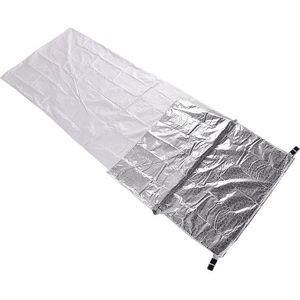 Outdoor Hiking Camping Heat-Reflective Thermal Insulation Sleeping Bag Emergency Blanket Single Envelope 200 x 72cm (Silver Gray)