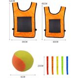 Kinderen Dodgeball Vest voor Ouder-kind Outdoor Games met 5 ballen  Specificatie: Grote + 5 staarten
