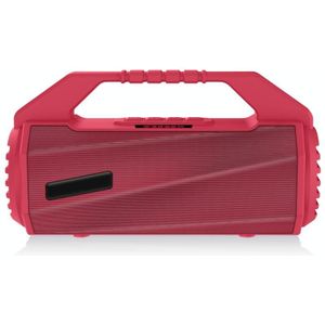 NewRixing NR-4025P met scherm outdoor spatwaterdichte draagbare Bluetooth-luidspreker  ondersteuning handsfree bellen / TF-kaart / FM / U-schijf (rood)