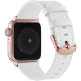 Universele lederen horlogeband voor Apple Watch Series 7 45 mm / 6 & SE & 5 & 4 44 mm / 3 & 2 & 1 42 mm