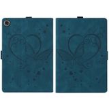 For Huawei MediaPad M5 Lite 8 / Honor Tab 5 Love Butterfly Pattern Horizontal Flip Leather Case with Holder(Blue)