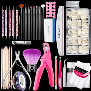 FABIYAN Nail Brush Nail Piece Set Nail Art Polishing Supplies Set  Specification: Natural Big Set