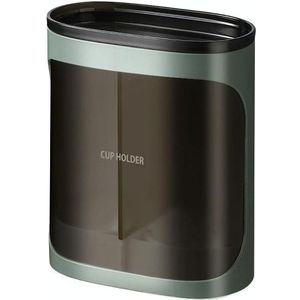 Wandmontage Disposable Cup Remover Punch-Free Cup Holder Home Office Handige Cup Houder  Kleur: Verrekijker Groen