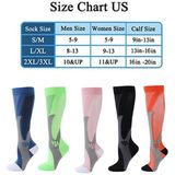 3 Pairs  Magic Compression Elastic Socks Men And Women Riding Socks Football Socks  Size: XXL(Black)
