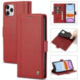 LC.IMEEKE Magnetic Buckle PU + TPU Horizontal Flip Leather Case with Holder & Card Slots & Wallet For iPhone 11(Red)