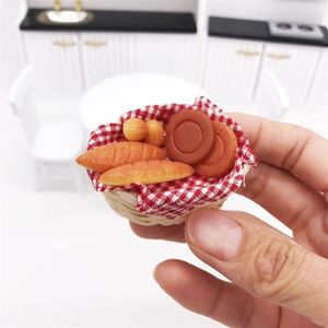 3 stuks 1:12 Mini poppenhuis meubels keuken levert micro-voedsel spelen brood vak mand