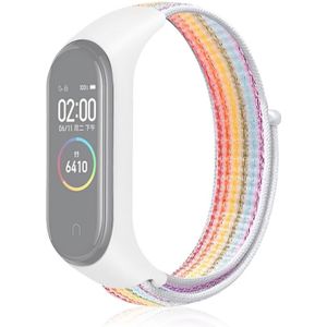 Smart Watch Nylon Woven Wrist Strap Watchband for Xiaomi Mi Band 3 / 4 (Colour)