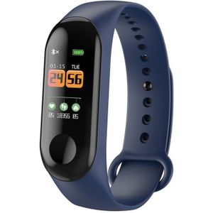 M4 0.96 inch TFT Color Screen Smartwatch IP67 Waterproof Support Call Reminder /Heart Rate Monitoring/Blood Pressure Monitoring/Sleep Monitoring/Sedentary Reminder(Blue)