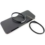 Mini Clip Nose Style Presbyopic Glasses without Temples  Positive Diopters:+3.00(Black)