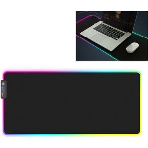 MONTIAN Colorful LED Light Thickening Lock Keyboard Pad Game Mouse Pad  Size: 780 x 300 x 4mm