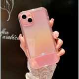 Voor iPhone 11 Pro Max Vergulde Onzichtbare Houder Telefoon Case (Roze)