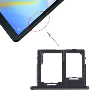 SIM Card Tray + Micro SD Card Tray for Galaxy Tab A 10.5 inch T595 (4G Version) (Black)