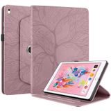Voor iPad Air / Air 2 / 9.7 2017 / 2018 Tree Life Reliëf Rotatie Lederen Smart Tablet Case(Rose Goud)